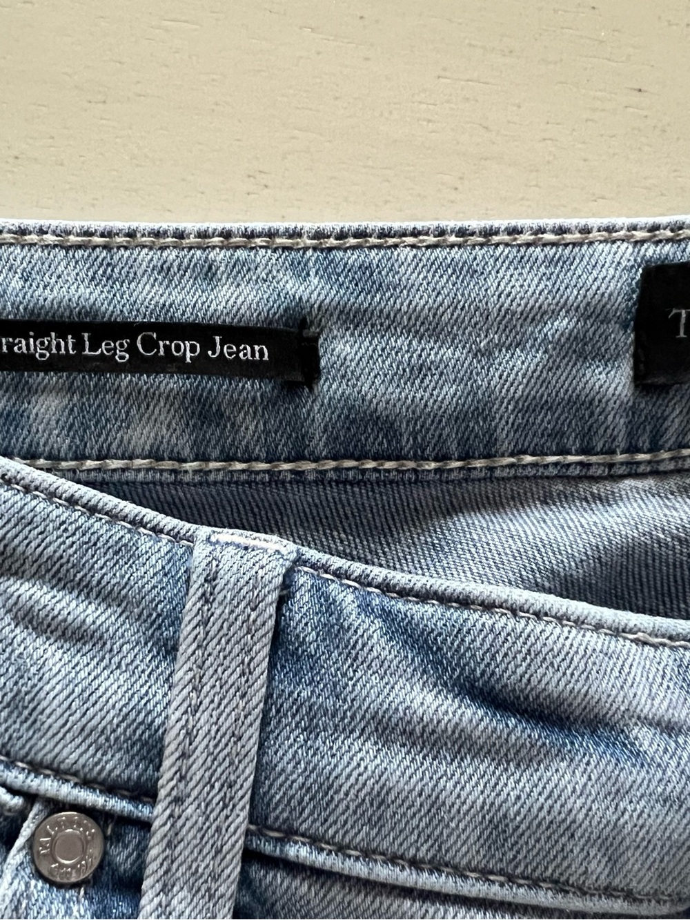 Talbots Light Blue straight Cropped Jeans Sz 6 NWOT - Picture 3 of 10